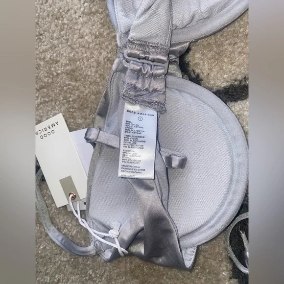 Good American Silver Bikini Set NWT!! - Picture 5 of 13